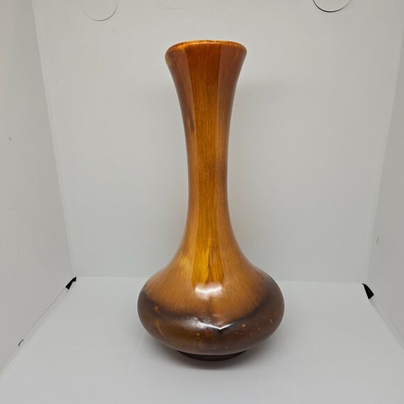 Royal Haeger Ewer, Drip Glaze Brown / Yellow Vase, 1955, USA - Picture 2 of 11